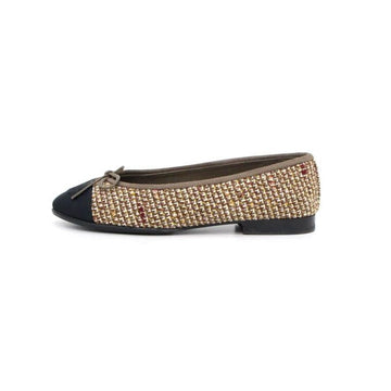 CHANEL Zweifarbige Tweed Ballerinas für Frauen aa55423 152317250