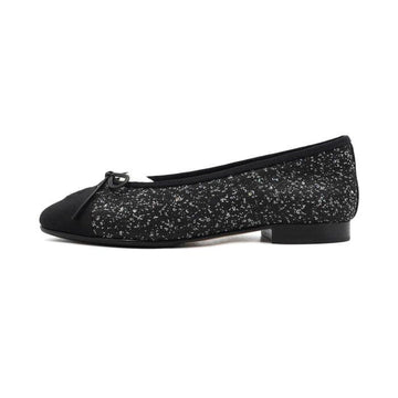 CHANEL G02819 Ballerinas mit schwarzen Pailletten für Damen 152317298
