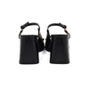 GUCCI ブラックレザー ホースビット ミドルヒール スリングバックパンプス レディースシューズ aa55135 152317301 [P]