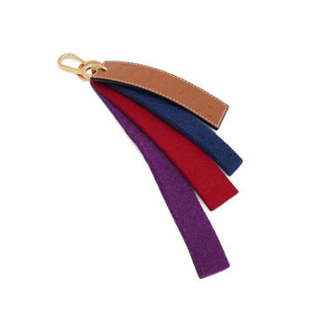 LOEWE Ledertuch Multi-Farb Riemen Taschenanhänger und Schlüsselanhänger aa54963 152317326