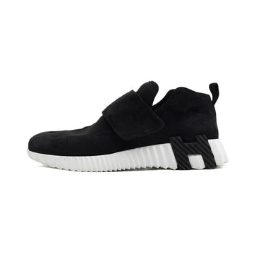 Hermes H Noire Women's Sneakers in Black Suede with Velcro 56094 152317379