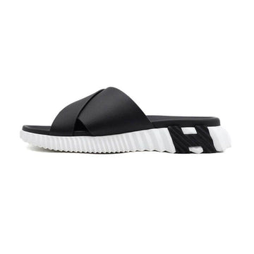 HERMES H241919Z Schwarze Infrastruktur Sandalen Herren Slipper 54431 152317466