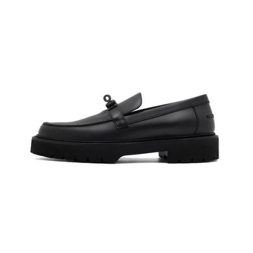 HERMES H241934Z Herren Icone Loafer aus schwarzem Kalbsleder 56073 152317481