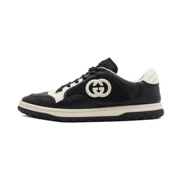 Gucci Black Leather Interlocking G Men's Sneakers 80 152317490