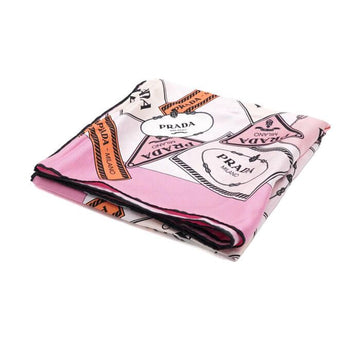 PRADA Multilogo Druck 90x90 Quadrat 100% Seidenschal aa60144 152317501