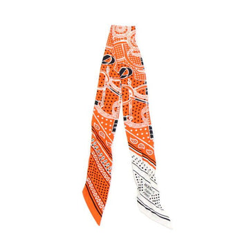HERMES Twilly Schal aus 100 % Seide mit Eferon Or Bandana Grée Pèrl Blanc aa59512 152317550