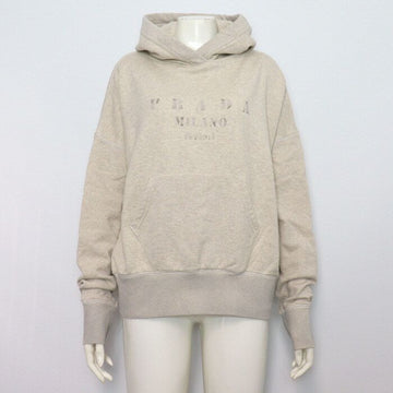 Prada Cotton Fleece Lettering Logo Women's Hoodie 134717 152317551