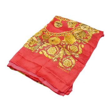 Versace Red 100% Gold Chain Women's Scarf a54790 152317554