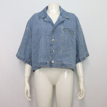 Bottega Veneta Oversized Bleached Denim Shirt 152317560