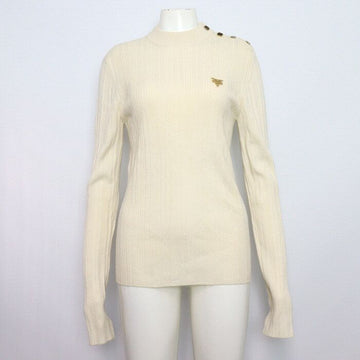 Louis Vuitton Beige Knit T-Shirt with Gold Buttons and Logo Details aa60329 152317605