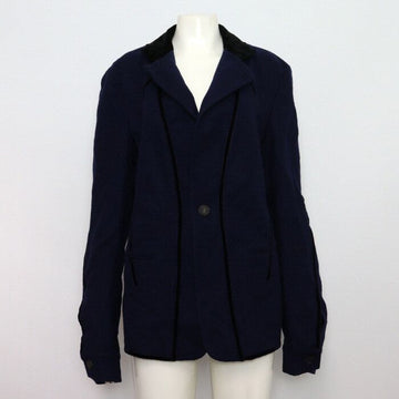 HAIDER ACKERMAN 07008HN Damenjacke aus Navy Velvet mit zwei Knöpfen 07008HN 152317608