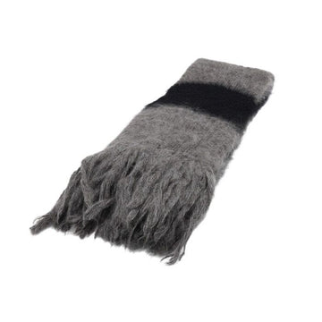 KOLOR ウール ブラック＆グレー ユニセックス スカーフ マフラー A02305 152317668