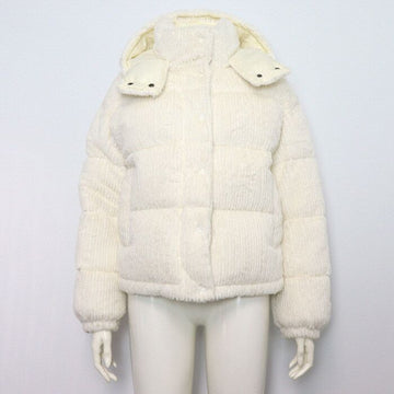 Moncler Corduroy Women's Hooded Down Jacket aa59827 152317692