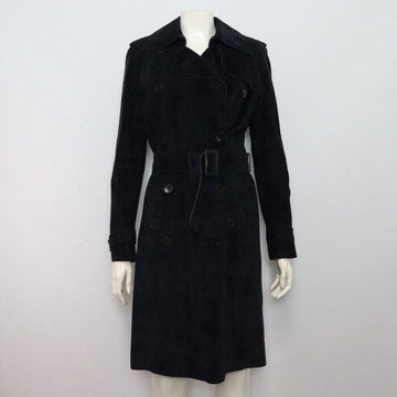 LOEWE 100% Lammleder Suede Trench Coat mit Gürtel für Damen 12345 152317741