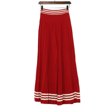 Gucci Red Knit Wide Pants for Women 705767-XKCF8-6229 152317752