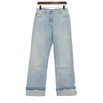 Gucci Women’s Denim Pants with Logo Patch 644707 152317777