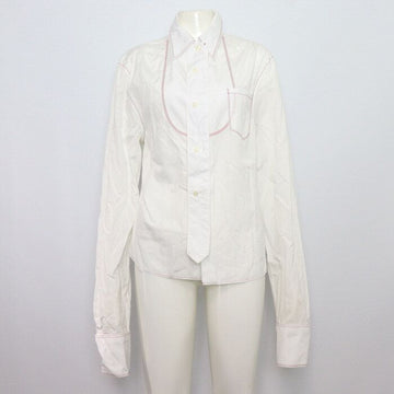 PRADA ホワイトポケットレッドライン女性シャツ aa54226 152317810