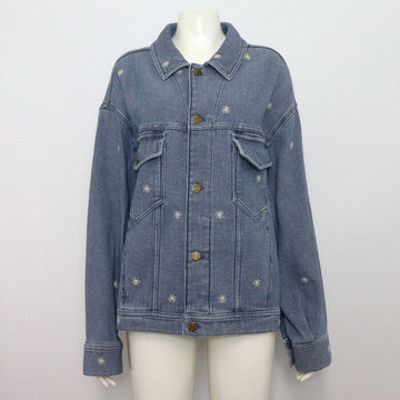 GOLDEN GOOSE Floral bestickte Frauen Denimjacke GWP00602 152317830