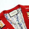 Gucci Red Wool Stripe Oversized Cardigan 519829 152317848 [P]