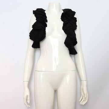 ISABEL MARANT 100% Seide schwarze Spitzenweste Damen AA58084 152317873