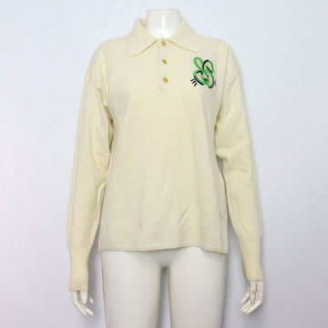 GUCCI Rabbit stickerei polo damen langarm t-shirt aa59310 152317887