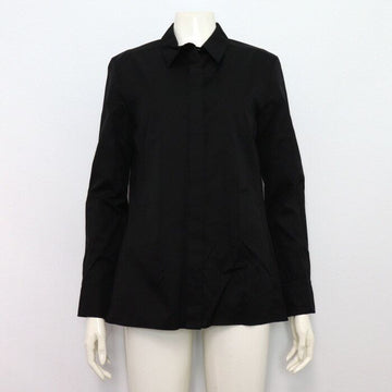 HERMES ブラックコットン刺繍女性シャツ H3H0627DV 152317892