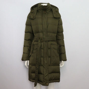 Burberry 3953108 Khaki Belt Women's Down Long Padding Jacket aa53810 152317953