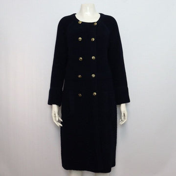 TORY BURCH ダークネイビーウールニットウォーカーセーター女性用ロングカーディガン 31123501 152317977