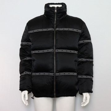Versace Black Logo Stripe Line Puffer Men's Down Jacket aa59680 152317988