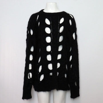 Celine Black Cable Mohair Loose Fit Men's Knit Sweater 2AC05486Q 152318015