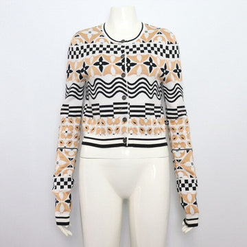 LOUIS VUITTON Monogram Fliesen Cropped Damen Cardigan 1ABQJF 23 Saison 152318143