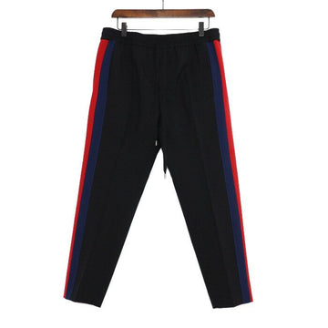 GUCCI Schwarze gestreifte Herrenhose mit drei Streifen 493714 152318147