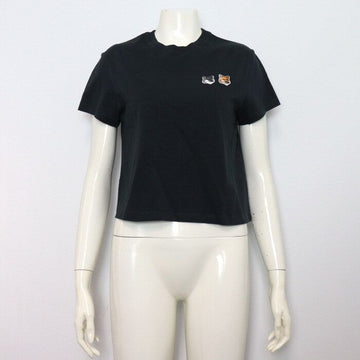 MAISON KITSUNE Doppelte Fox Logo Damen T-Shirt 152318153