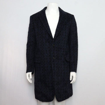 Jil Sander+ Navy Alpaca Blend Men's Single Long Coat Jacket 58850 152318213