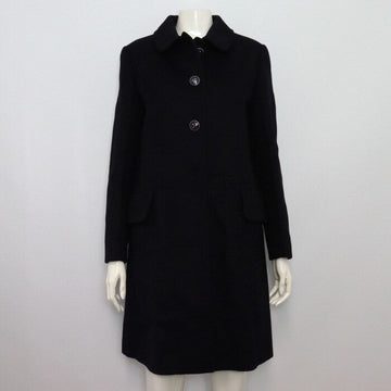 MIU MIU ウール レディース コート パープル フラワー ボタン MS1247 152318238