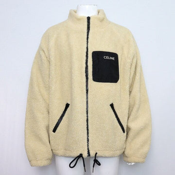 Celine Men's Loose Fit Fleece Jacket in Beige RV03O699M 152318239
