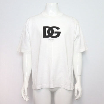 Dolce & Gabbana White Logo Print Unisex T-Shirt aa58686 152317709