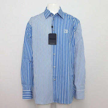 LOUIS VUITTON Oversized Hemd mit Monogramm-Patchwork und Streifen 152318280