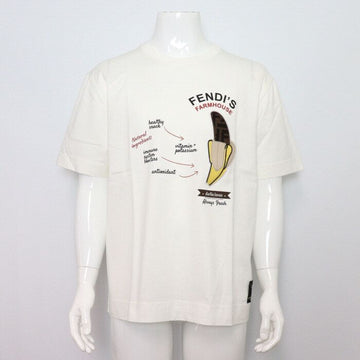 FENDI Herren T-Shirt mit kurzen Ärmeln FF Banana 152318283