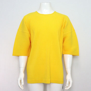 ISSEY MIYAKE HP48-JK103 イエロー 半袖 Tシャツ aa58369 152318293 [P]