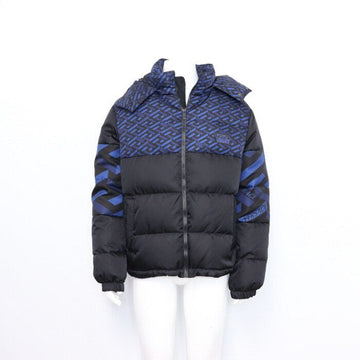 Versace Greca Print Goose Down Men's Hooded Padd Jacket 1002678 152318300