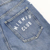 Miu Miu Washed Denim Pants with Back Pocket GWP351 AA53315 152318307 [P]