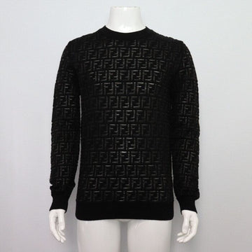 FENDI ブラックウールFFモノグラムニットAA54010 152317978