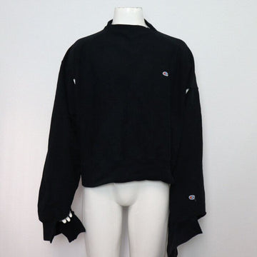 VETEMENTS カラー: ブラック コットン チャンピオン カット アウト ユニセックス スウェット シャツ aa59599 152317674