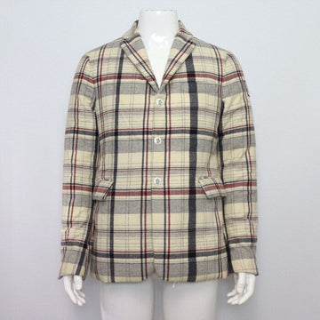 MONCLER Gamma Blue Check Woll Blazer Jacke aa53994 152318041