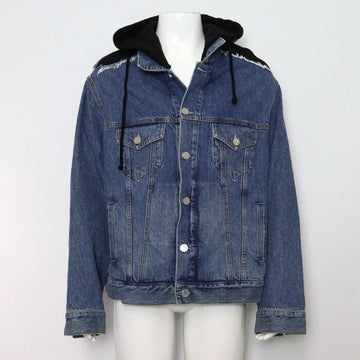 VETEMENTS Hooded Layered Oversized Herren Denim Jacke 152318369
