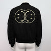Moschino Black Logo Printed Men's Bomber Jacket 16199815GF 152318391 [P]
