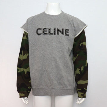 Celine Men's Cotton Khaki Sweatshirt 2Y340052H 152318394