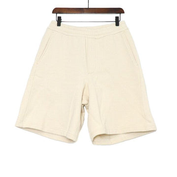 Prada Gold Logo Ivory Cotton Bermuda Men’s Shorts 152318397