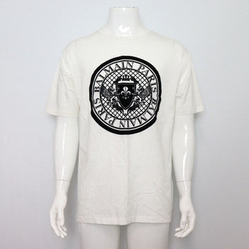 Balmain Velvet Flock Coin Men's Short Sleeve T-Shirt 55353 152318402